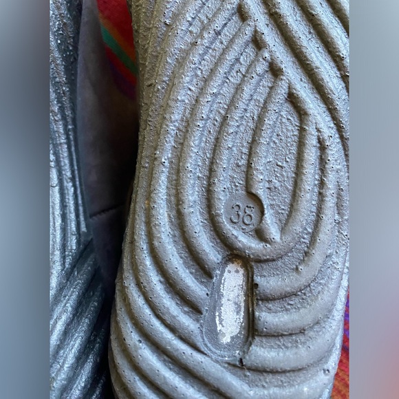 Wolky Leather Maryjane Shoes. Velcro closure. Size 7 US. Charcoal. Like new! - Picture 6 of 12